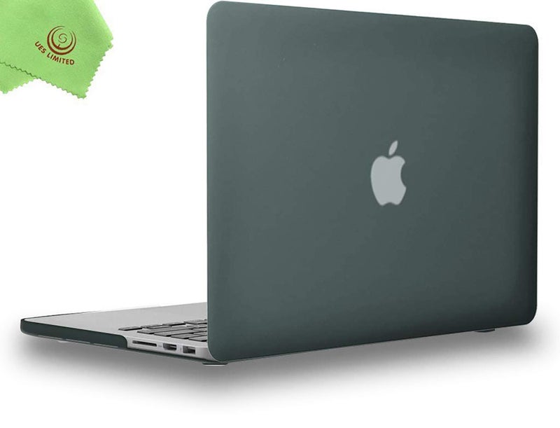 UESWILL Smooth Matte Hard Shell Case Cover Compatible with MacBook Pro 13 inch with Retina Display (No CD-ROM,No USB-C) (Model: A1502/A1425, Version Late 2012/2013 / 2014 / Early 2015), Midnight Green - Image 1